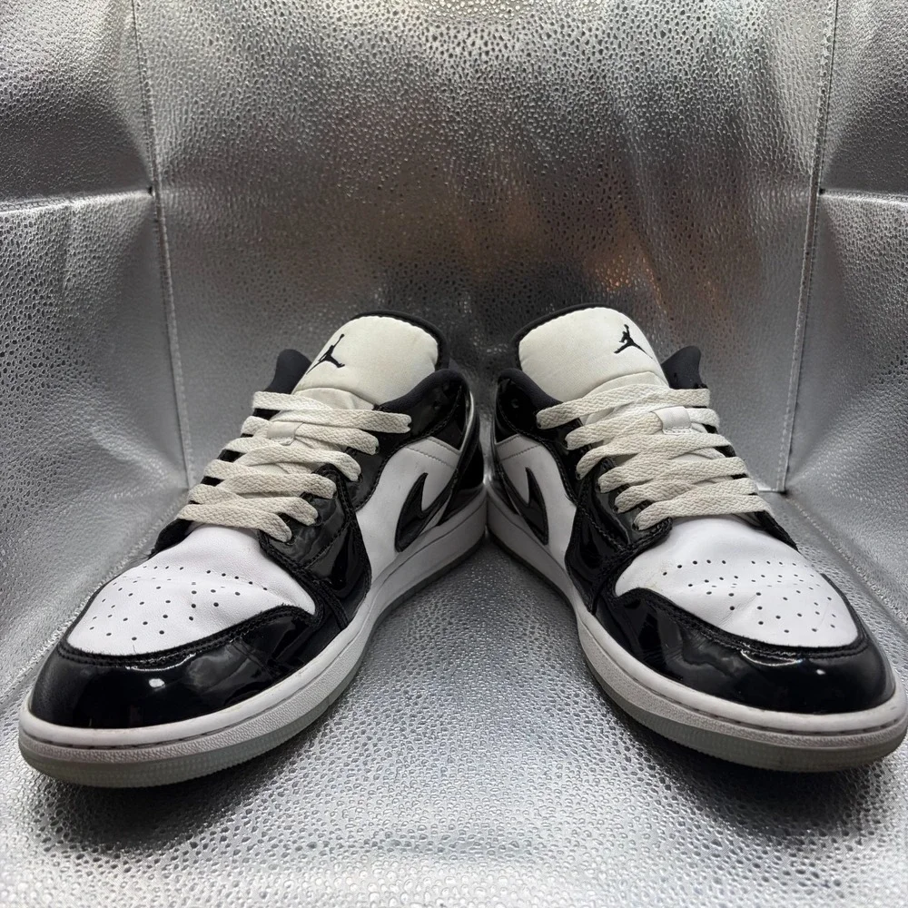 Size 11 Jordan 1 Low SE Concord White Black Mens Lace-Up Shoes DV1309-100